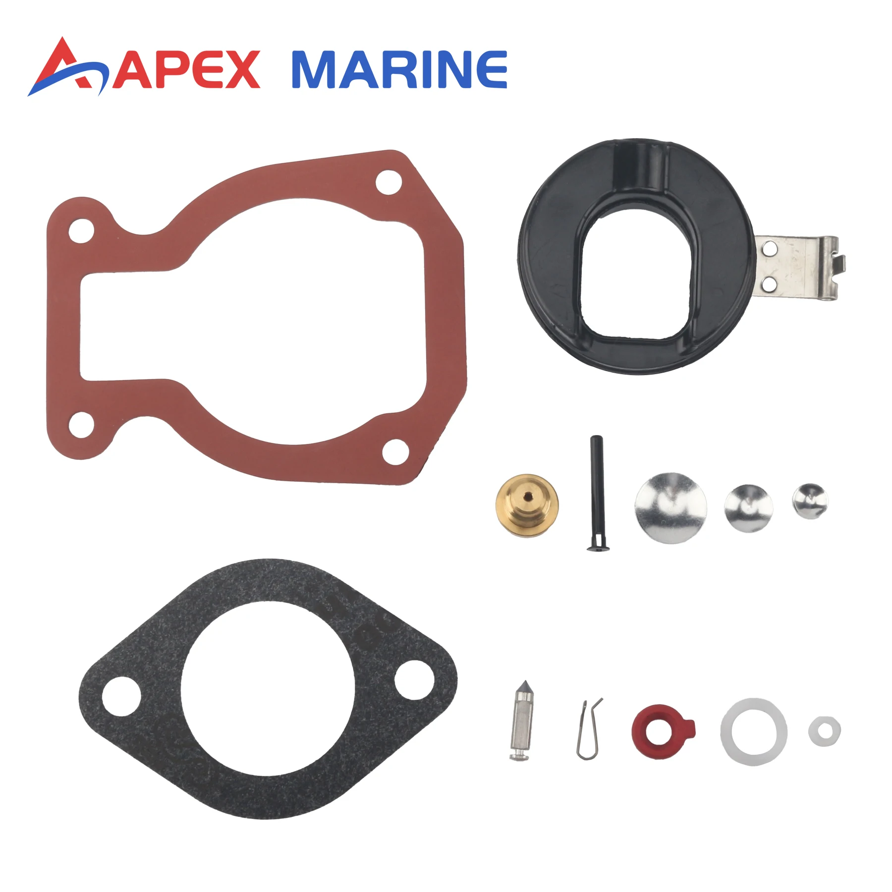 398453 Boat Engine Carburetor Rebuild Kit for Evinrude Johnson Outboard 2-Stroke 4 To 15 HP Carb Repair Parts Replacement 765574