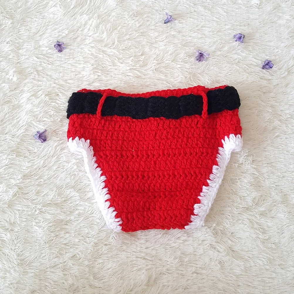 3 قطع عيد الميلاد الاطفال أداء زي مجموعة رائعتين الوليد التصوير الدعائم قبعة Underpant أحذية احتفالية ملابس الحفلات