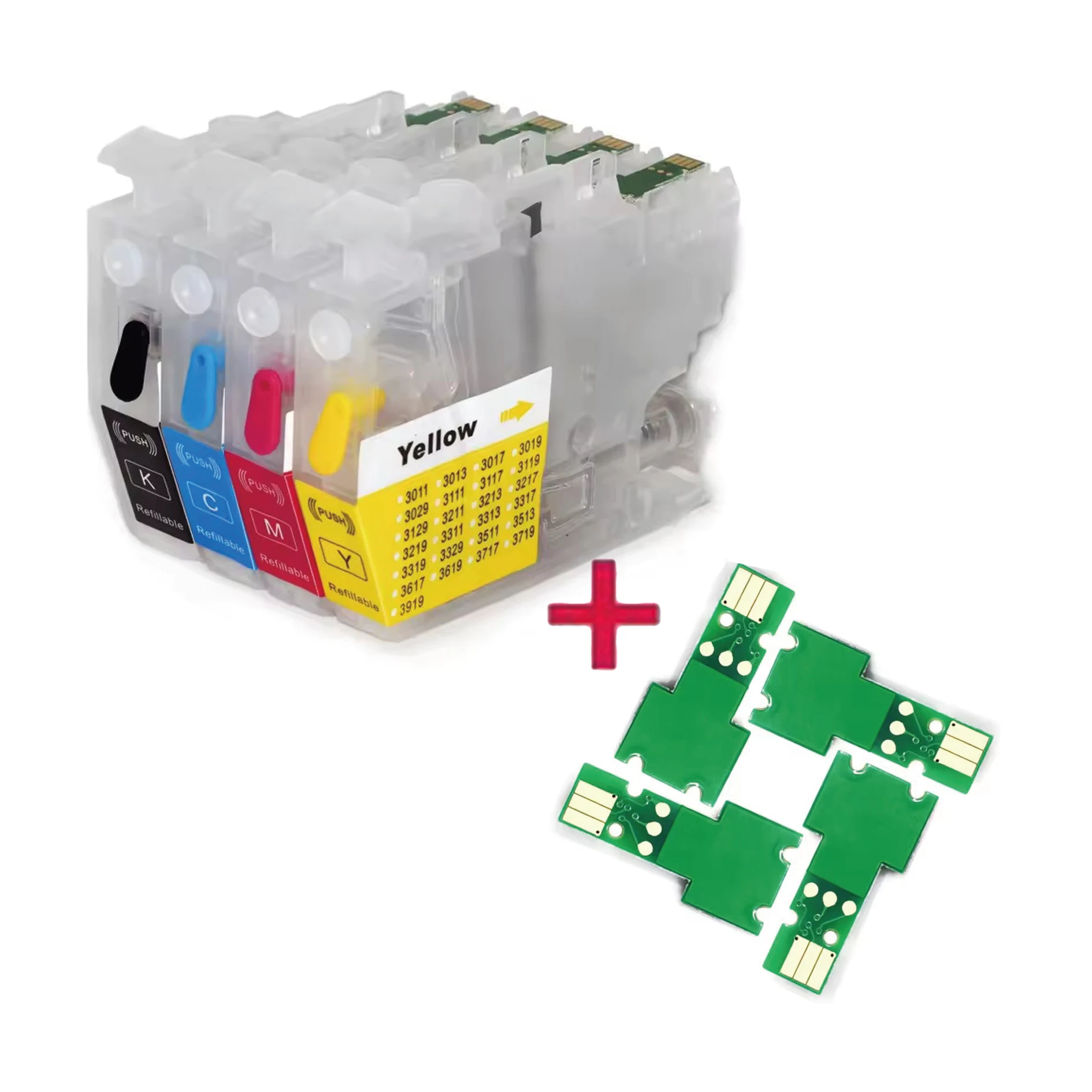 America BOMA.LTD LC402 LC402XL Refillable Ink Cartridge With Chip for Brother MFC-J5340DW MFC-J6540DW MFC-J6740DW Printer