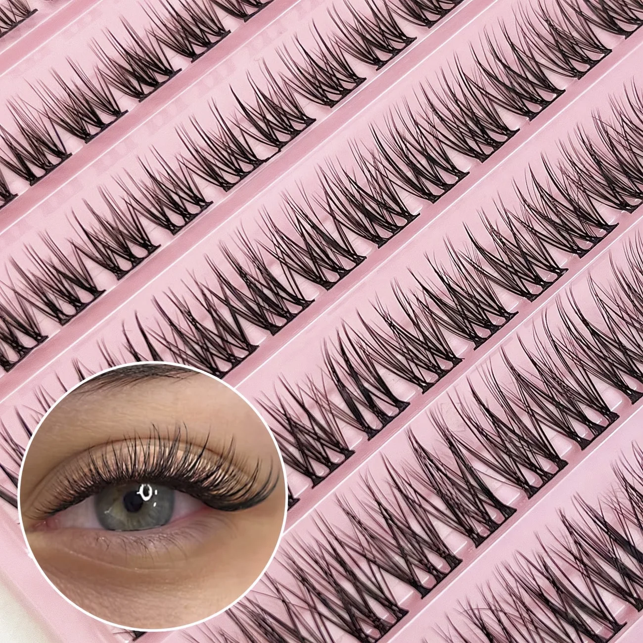 120 Clusters of False Eyelashes, 8-16mm, Naturally Slender, Reusable, Perfect for Halloween, Christmas, Valentine's Day Gifts, Wedding Season, and Other Occasions