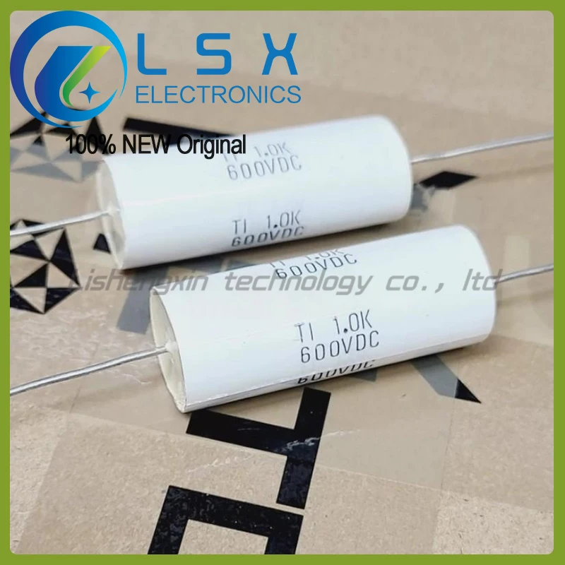 10pcs TI600V 1uF 105 630V 1.0K Axial Non Inductive Absorption Through Coupling Thin Film Capacitor New and Original