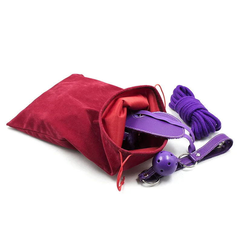 HotX Erotic Storage Bag for Erotic Accessories of Bdsm Bondage Storage Velvet Convenient bag New Restraints Sex Accessories