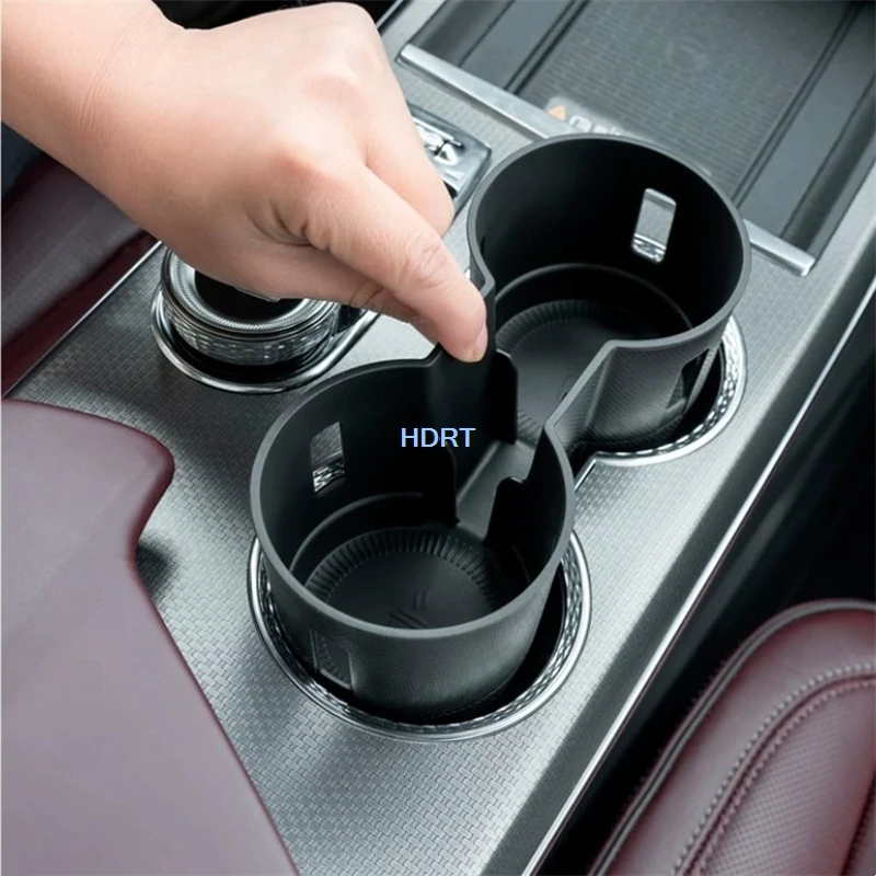For Cadillac XT5 2025 + Car Styling Center Console Water Cup Storage Box Dust Proof Pad Container Organizer Cover Accessories
