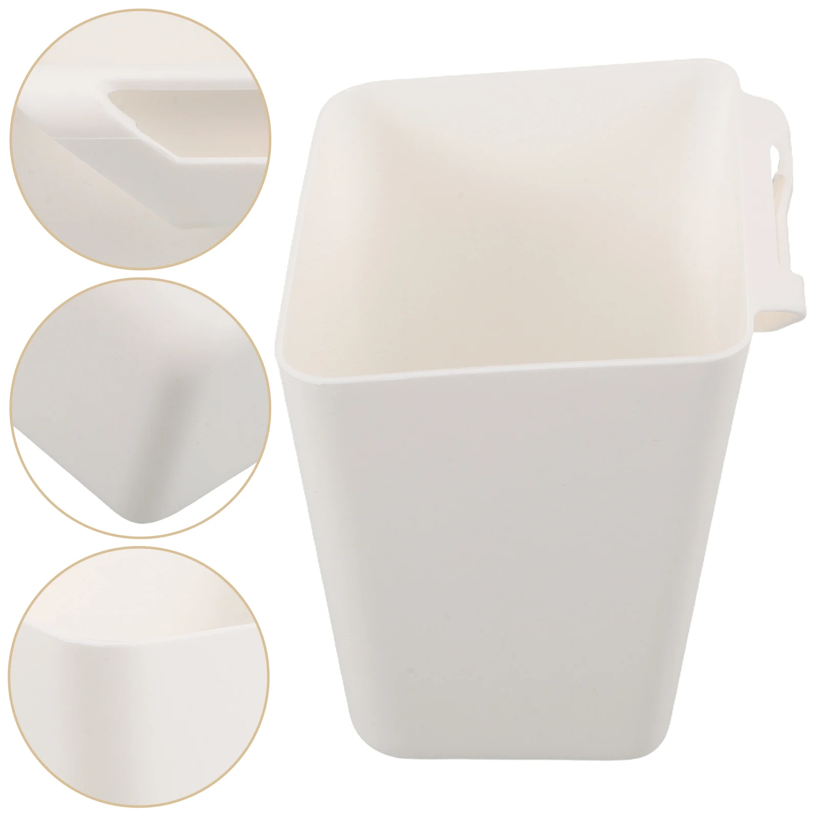 

Portable Beauty Trolley Trash Can Hanging Baskets Multifunctional Storage Organizer Durable Plastic Mobile Cart Accessories