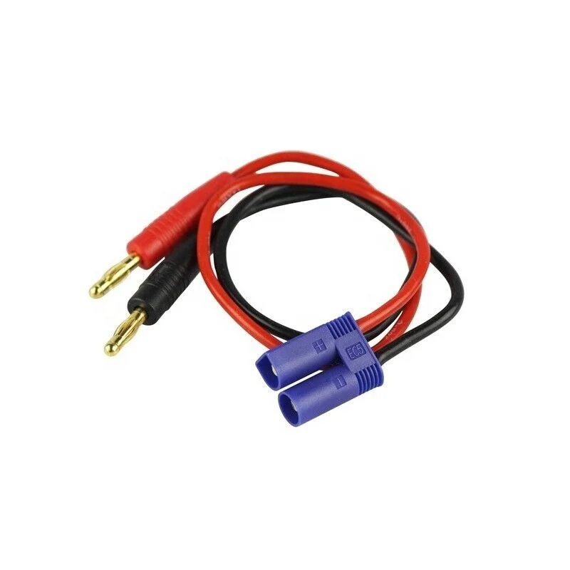 30 قطعة EC5 موصل إلى 4 مللي متر مطلية بالذهب الموز التوصيل تهمة كابل رصاص مع 12AWG 300 مللي متر سلك السيليكون ل RC الطائرة بدون طيار يبو البطارية Ch