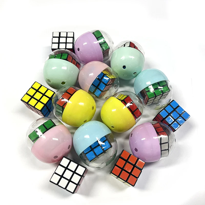 5/10PCS 3CM Macaron Color Magic Cube Surprise Egg Capsule Egg Ball Model Toy  Funny Relaxing Mixed Toys For Children