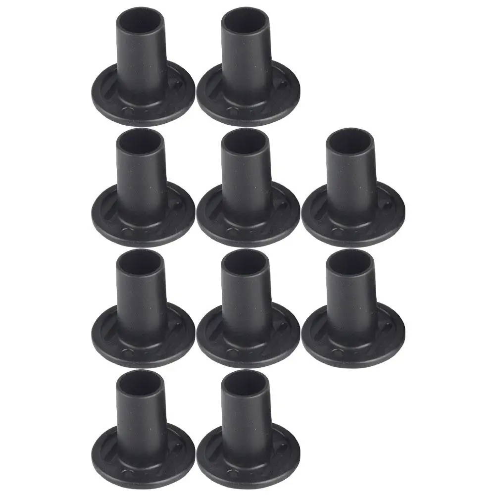

10 Pcs Tent Protective Cover Black Canopy Pole Terminal Protector Outer Plug Covers Hat Lightweight Durable Easy Install Remove