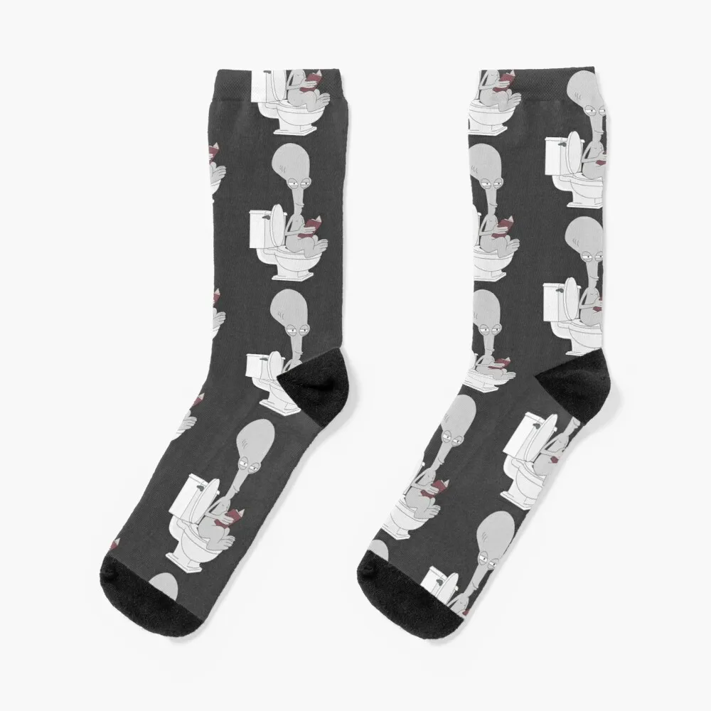 

Roger on the Toilet Socks Men Cycling Socks Sock Christmas Socks Designer Brand