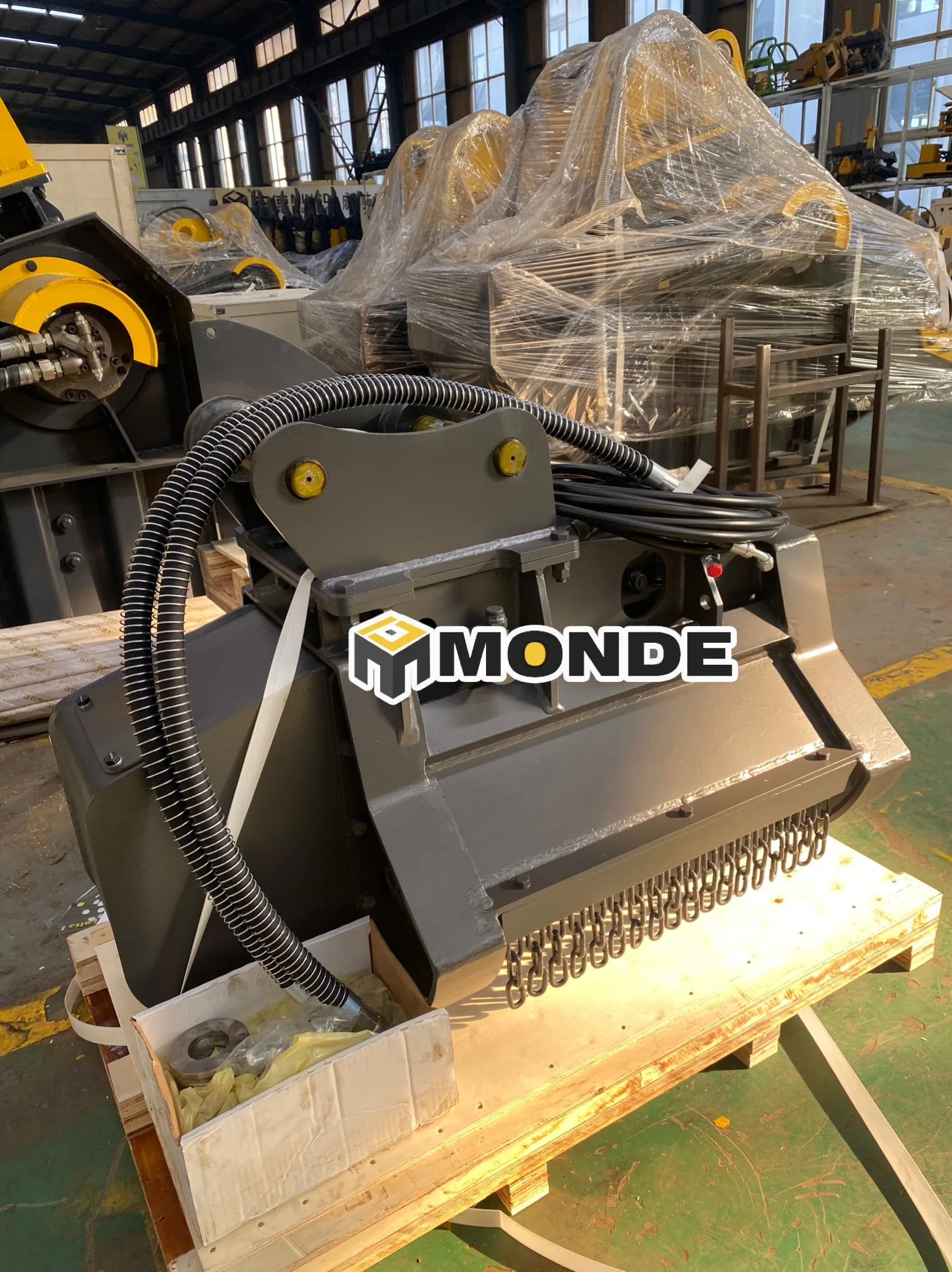 MONDE Neuer Bagger Mulcher Freischneider Holzschneider Baumbrecher Bagger Dreschmäher SBC 70 120 200