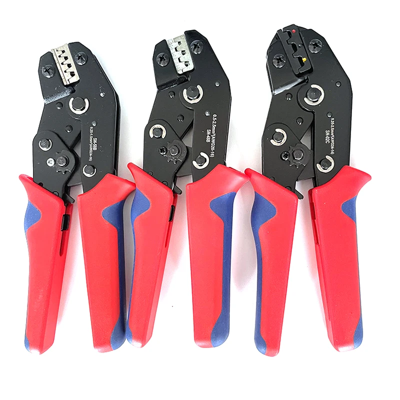 

DuPont Terminals Crimp Pliers Interchangeable Dies Wire Crimper Crimping Tools Ratcheting SN-48B PH2.0 XH2.5 JST2.5 VH3.96