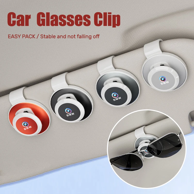 

Car Stable Sun Visor Glasses Clip Sunglasses Bracket For BMW 50th Anniversary 1 3 5 7 series E83 F16 E70 BMW M M3 M5 Accessories