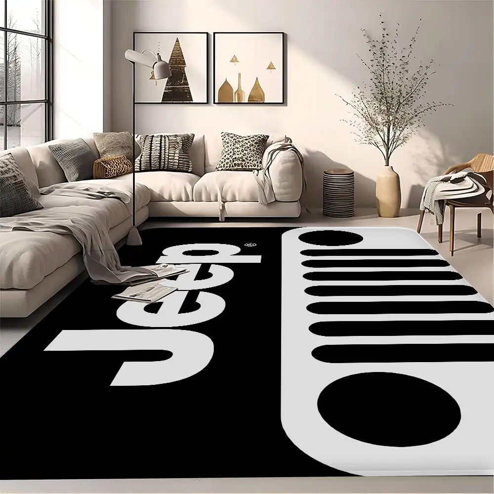 J-Jeep car Bath Mat Kids Room Bedroom Decoration Balcony Anti-Slip Doormat Living Room Alfombra