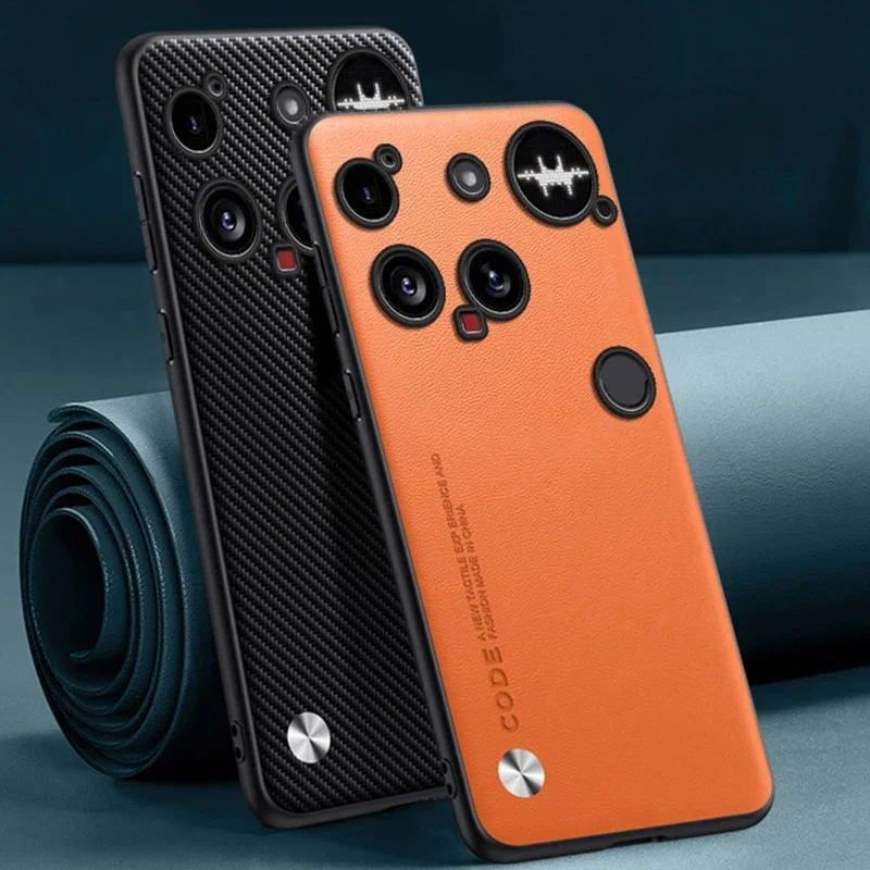EUCAGR Luxus PU Ledertasche Für Nothing Phone 3 3A Pro Rückseite Silikon Vollschutz Handyhülle Für Nothing Phone3A
