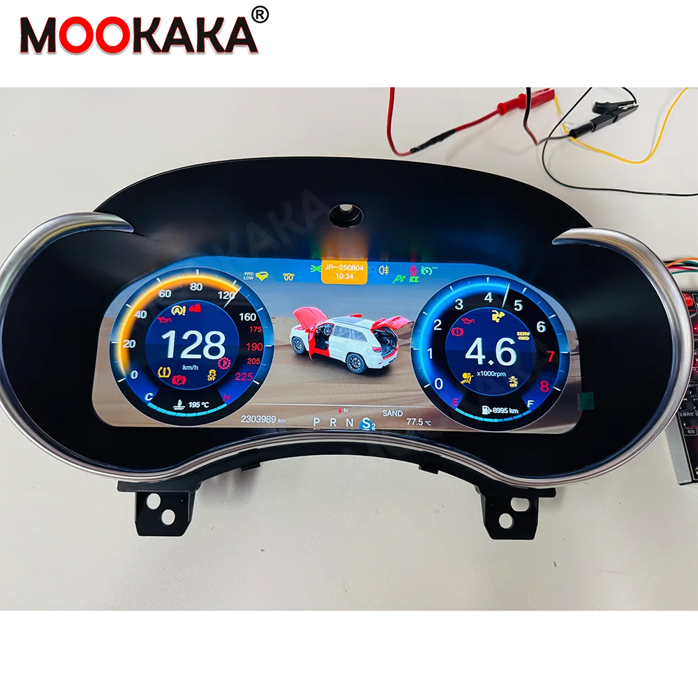 Car Digital Instrument Cluster For Jeep Grand Cherokee 2013-2018 Carplay Android Auto HiCar LCD Dashboard Speedometer Odometer