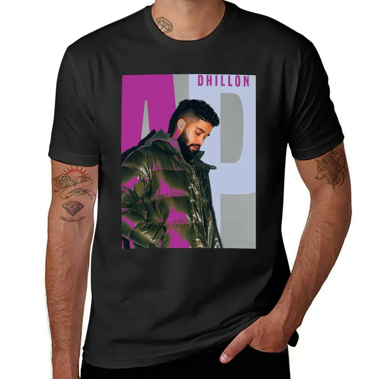 AP Dhillon T-Shirt graphics new edition Men's clothing