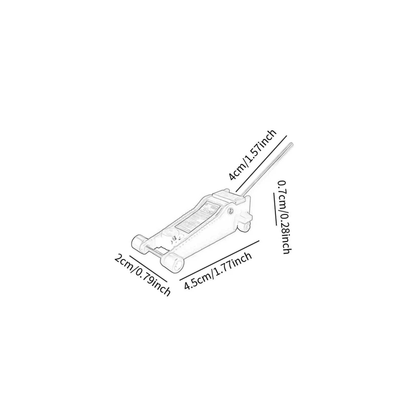 Car Jack in 1:18 Scale, Model Vehicles, Toy, Miniature Sculpture for Car Mechanics