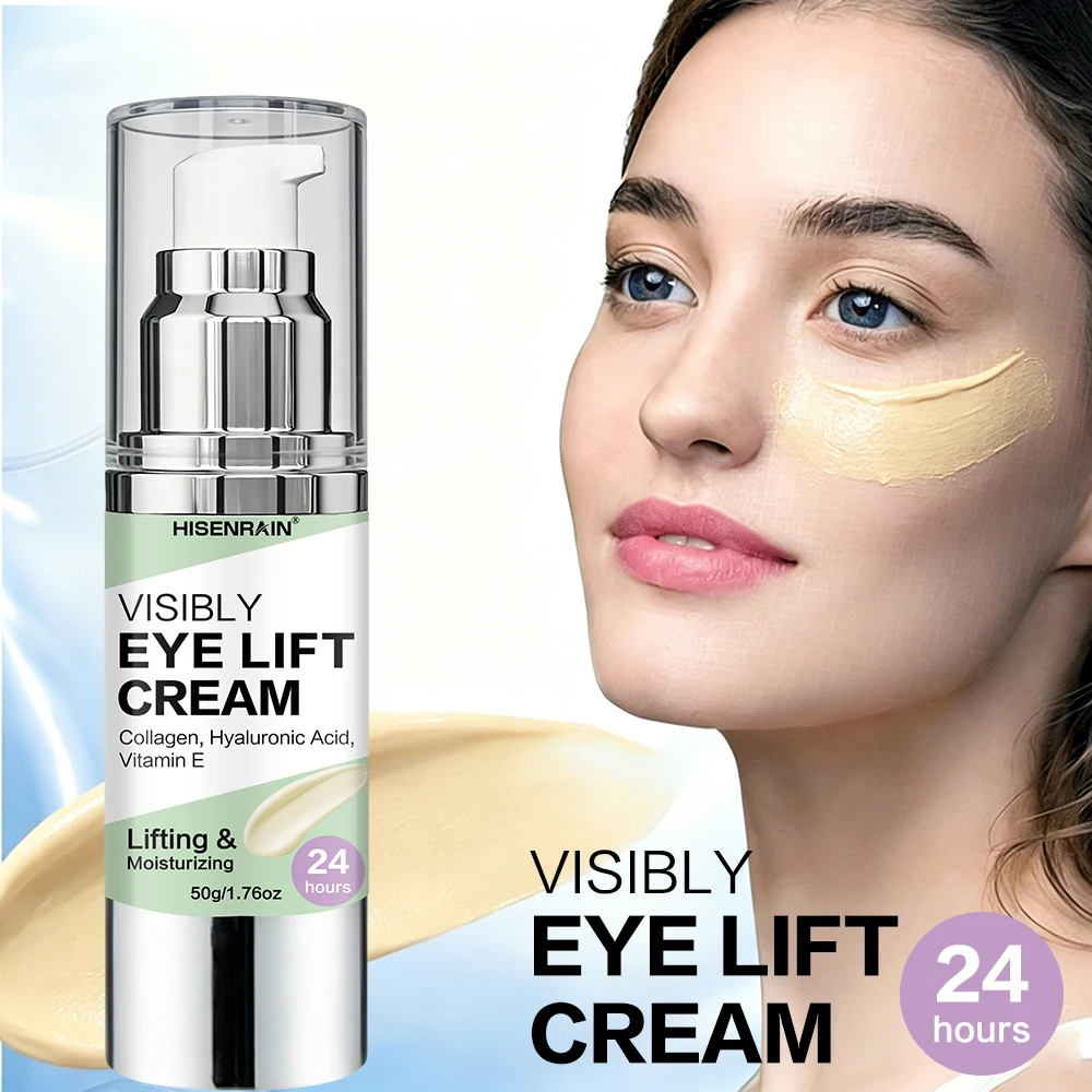 HISENRAIN Instant Eye Cream Lifting Deep Hydration Firming Under-Eye Bags Brightening Gentle Oil-Free Formula Skincare