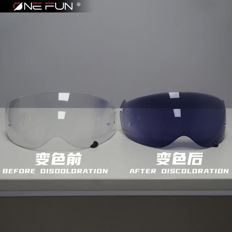 خوذة دراجة نارية فوتوكروميك مضادة للأشعة فوق البنفسجية عدسة قناع لـ KLIM KRIOS PRO TVD LAZER خوذة الشد قناع الملحقات درع