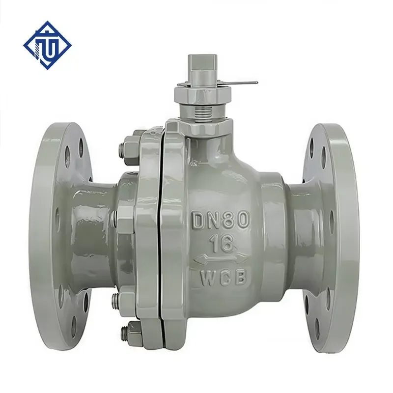 WCB Cast Steel Flanged Floating Ball Valve PN16 PN25 Industrial Pipeline Control Valve High Pressure Resistant Durable Metal