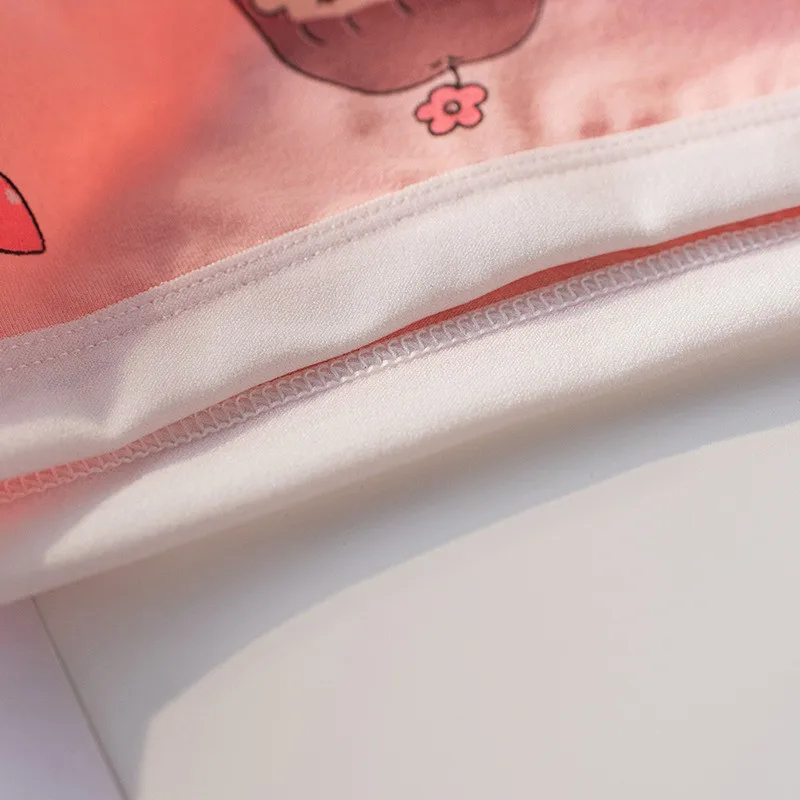 4 Stück weiche, antibakterielle Baumwoll-Slips für Kinder und Mädchen, Höschen mit Cartoon-Print, atmungsaktive Unterwäsche für Kinder von 3–16 Jahren – Detail 8