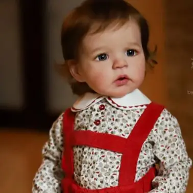 NPK-Kit de muñeca Reborn de 25 pulgadas, kits de Sandie para niños pequeños, piezas de muñeca DIY sin terminar con cuerpo de tela
