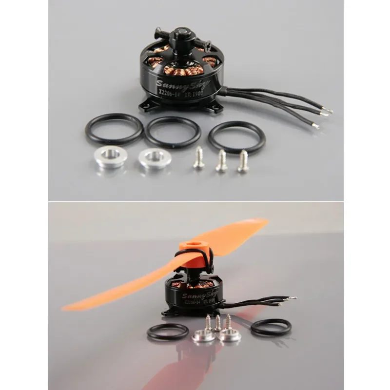 Sunnysky x2206 1500kv 1900kv outrunner motor sem escova 2206 x2206s 2100kv X2304-1480KV avião rc f3p interior quad multicopter