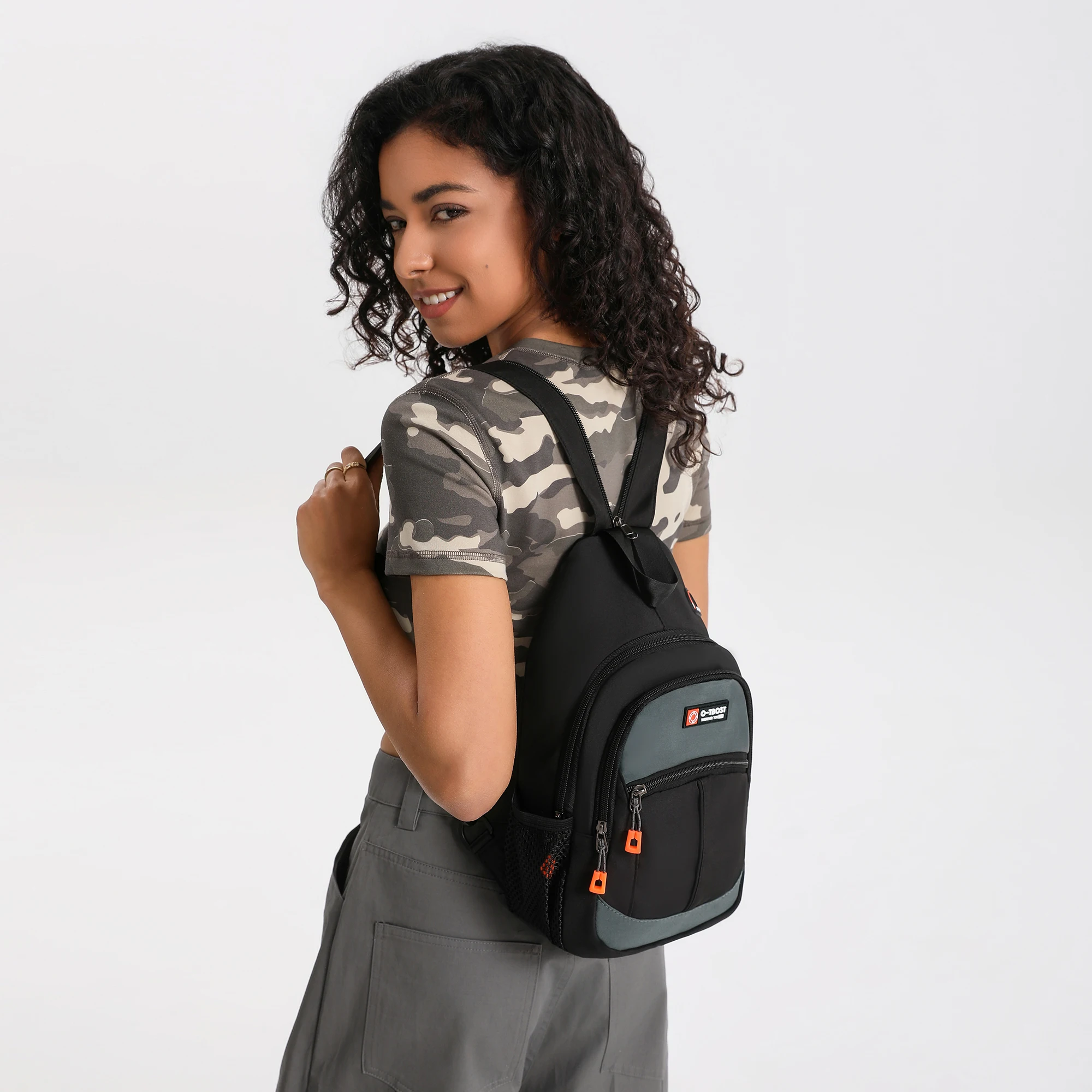 Bolso de pecho de moda para hombre, bandolera informal a la moda, impermeable, para exteriores, mochila de un solo hombro para hombre