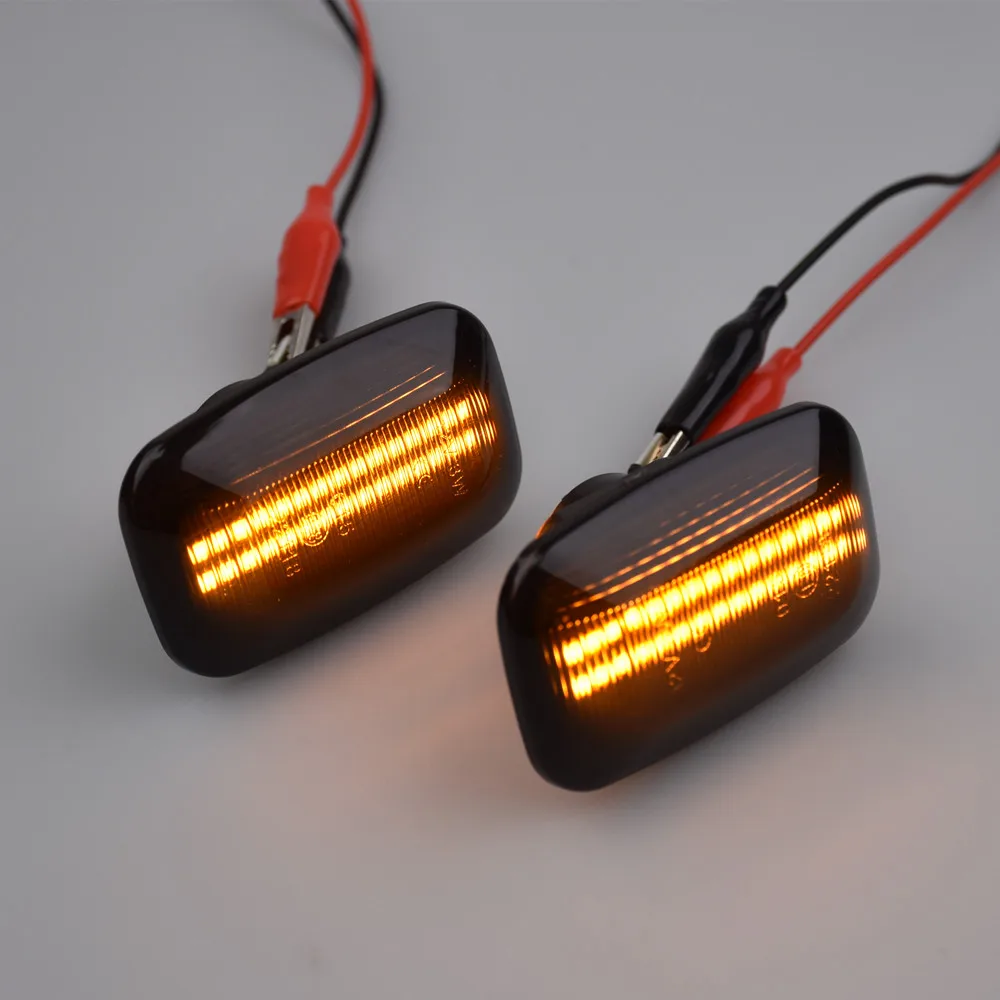 

For Toyota Landcruiser Land cruiser 70 80 100 Series 1998-2007 LED Side Marker Lights Dynamic Turn Signal Lamp Indicator