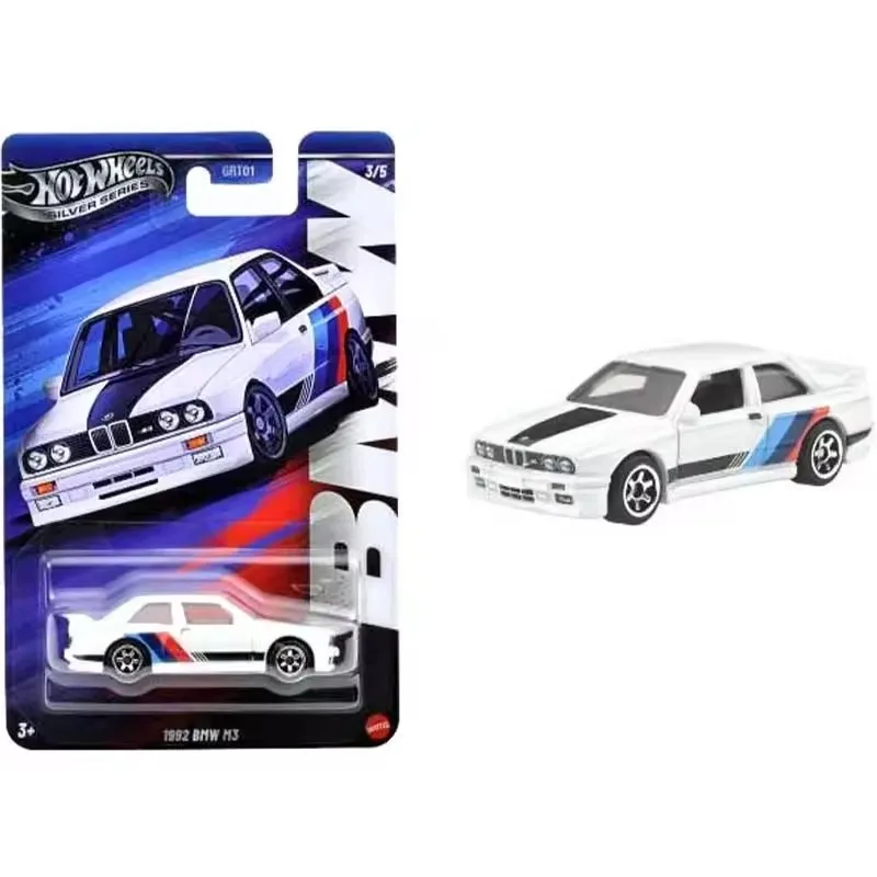 حقيقية الساخن عجلات سيارة BMW لعبة الأولاد 1:64 دييكاست الفضة سلسلة M1 M2 M3 M4 M5 نموذج المركبات هدية عيد ميلاد GRT01