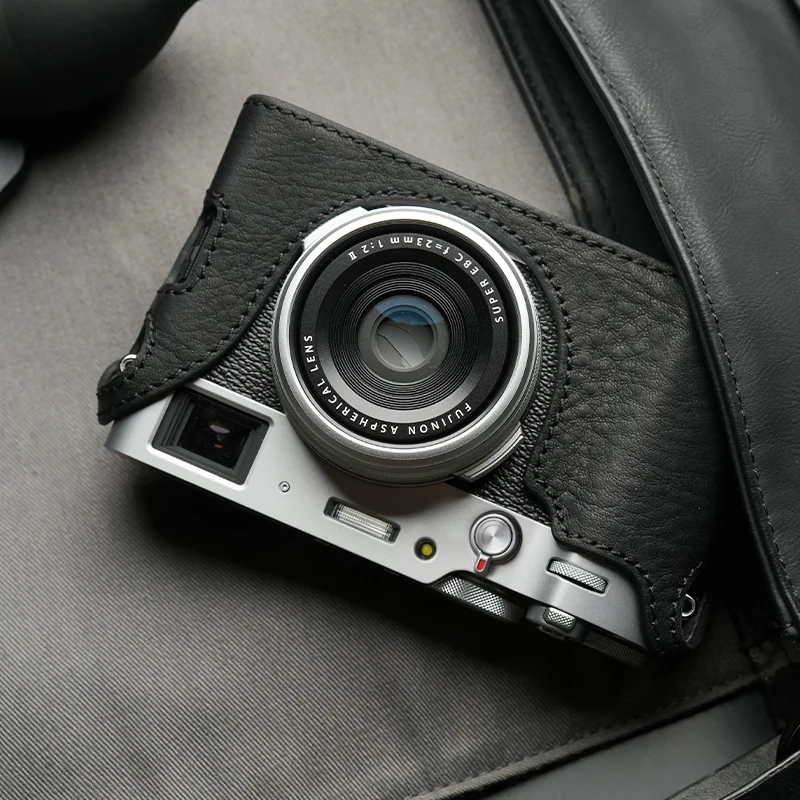 Mr.Stone for Fujifilm X100V protective leather camera case x-100v cowhide protective case  camera bag