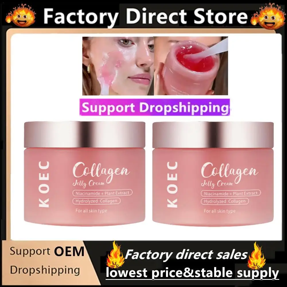 

Koec Brand Collagen Toner Pore Cleaning Foam Cleanse Microneedle Essence Jelly Cream Rose Peptide Essence Korea Skincare Product