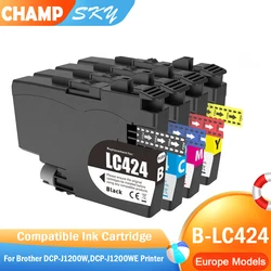 Sky LC424 LC-424 Compatible Ink cartridge For Brother DCP-J1200DW DCP-J1200W DCP-J1200WE printer【Europe】