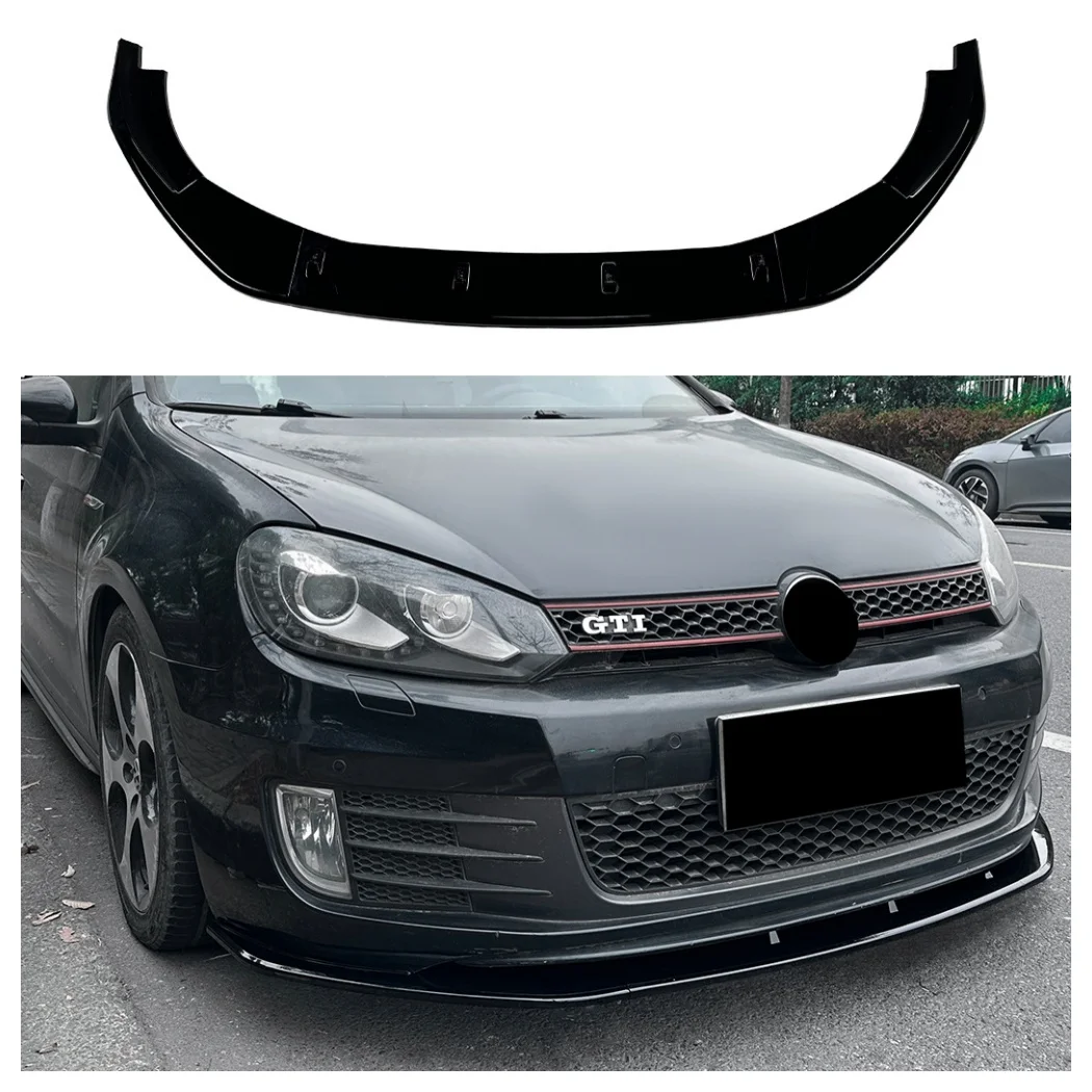 

Front Bumper Lip Spoiler Diffuser Splitter For Volkswagen VW Golf MK6 GTI GTD 2008 2009 2010 2011 2012 Modification Accessories