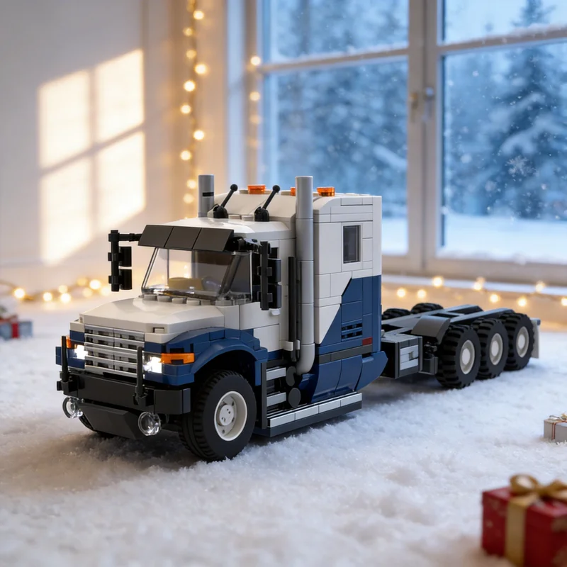 580-pz-moc-modellino-camion-americano-sleeper-city-cargo-blocchi-da-costruzione-creativi-fai-da-te-regalo-espositivo-decorativo-assemblaggio-premium-per-adulti