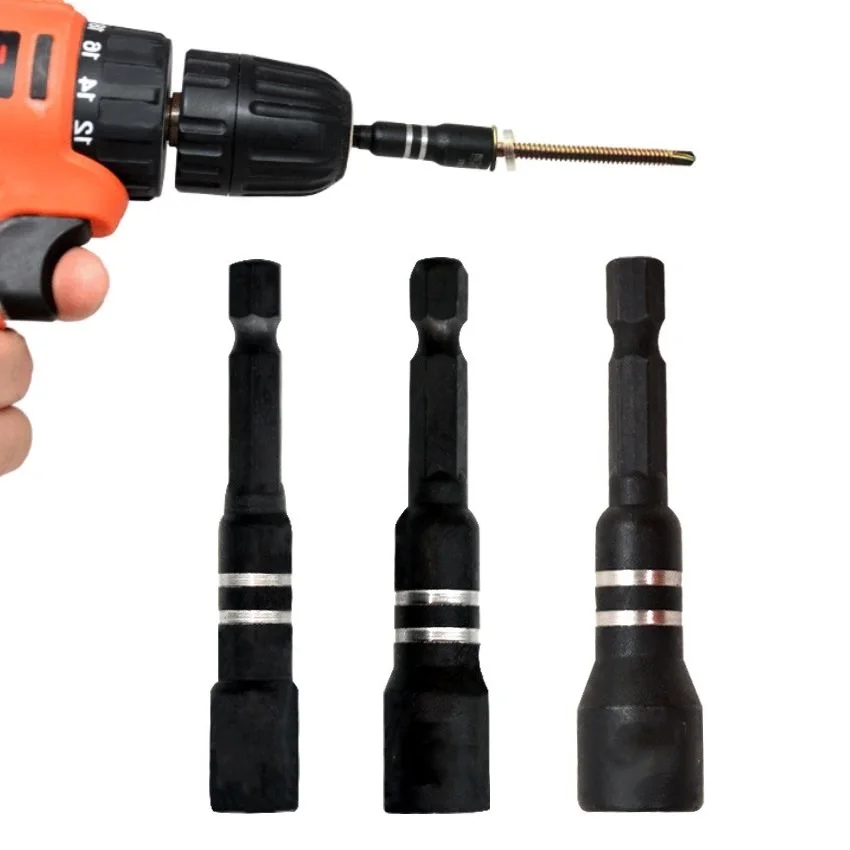For Woodworking Tasks 6mm Nut Driver Bits Screwdriver Includes 3 Sizes Of Sockets Magnetically Attracts Screws