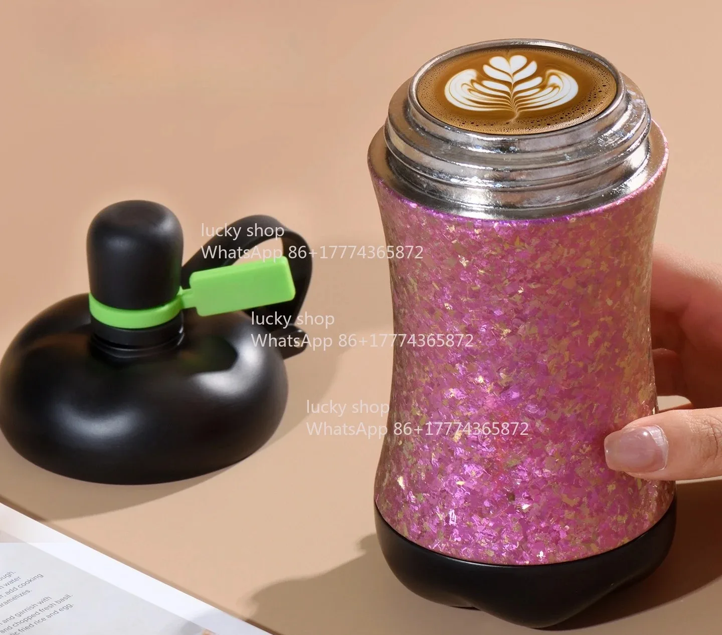 High-value Thermos Cup 2025 New Portable Titanium Cup Straw Birthday Gift