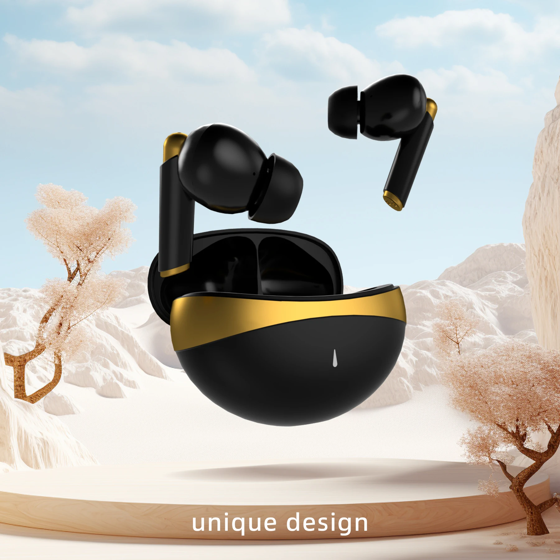 Bluetooth Headphones Support ANC+ENC Active Noise Cancellation Earbuds Built-In Microphone/Volume Adjustable Music Headphones