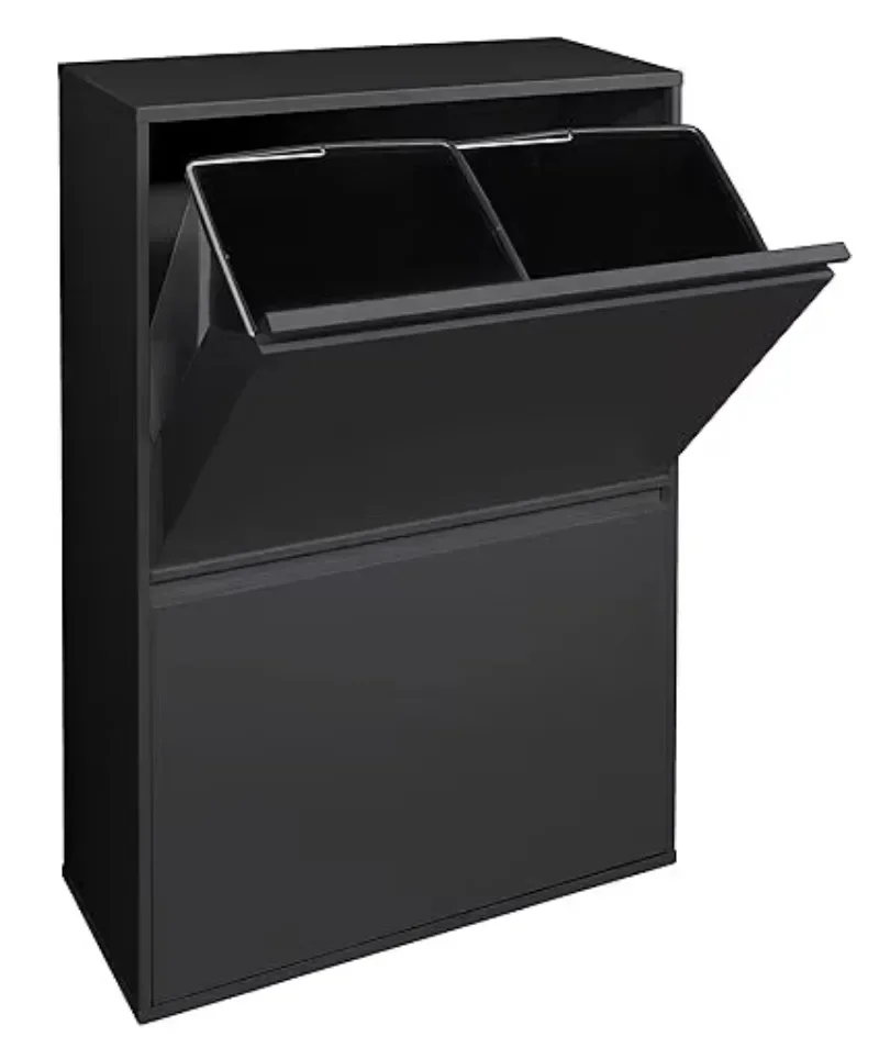 

Freestanding 4-drawer collapsible trash can