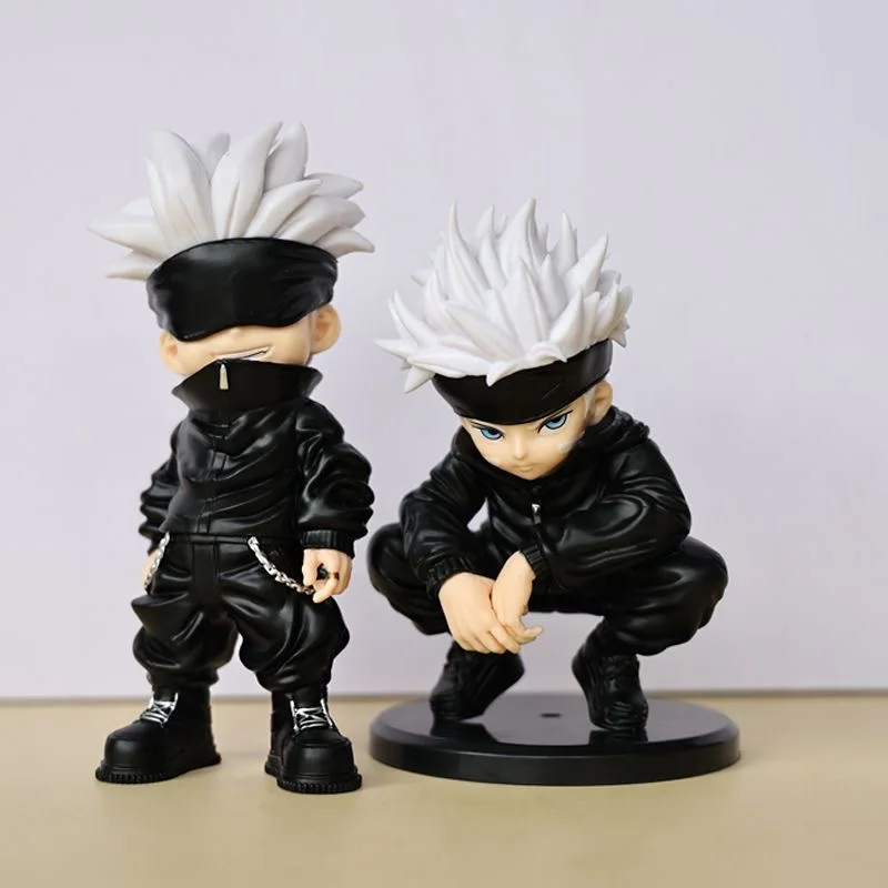 Anime Jujutsu Kaisen Figure GK Satoru Gojo Ryomen Sukuna Q Version Action Figurine Cartoon Statue PVC Collection Desktop Toys