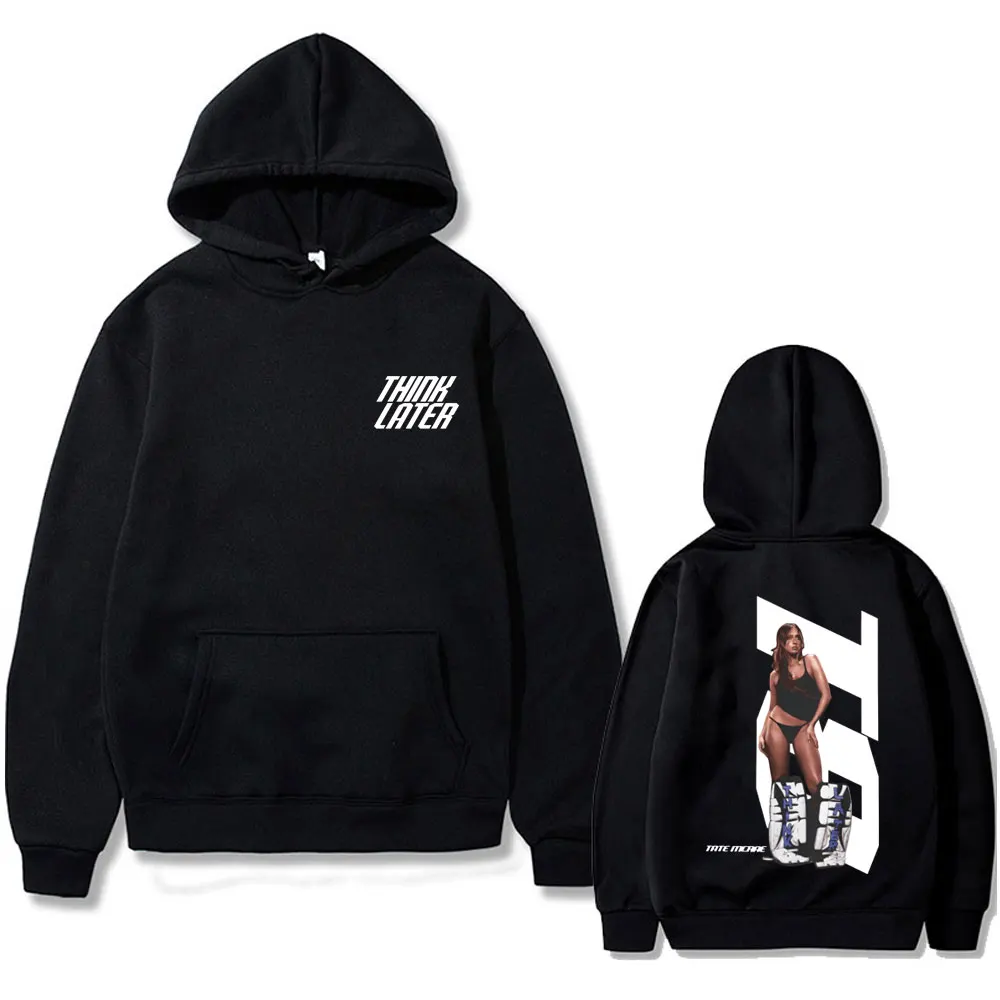 

Tate Mcrae The Think Later World Tour Hoodie Men Women Fashion Vintage Oversized Sweatshirts Fleece Hoodies Streetwear Unisex