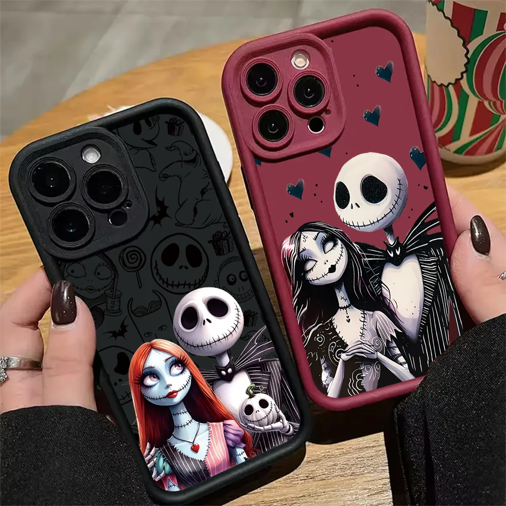 

Чехол для телефона «Кошмар перед Рождеством» для iPhone 17 16e 16 15 14 13 12 11 Air Pro Max Mini XR XS X 7 8 6 Plus, мягкий чехол из ТПУ