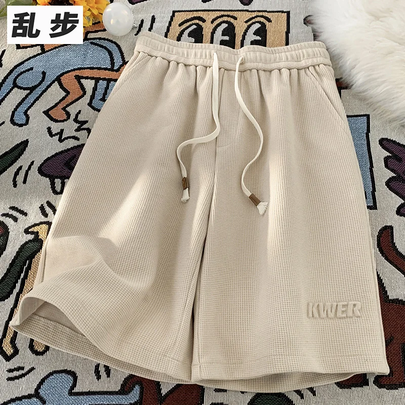 

Lightweight Harrington Men's Summer Loose Casual Sports Pants Trendy Brand Heavy-Five-Quarter Mid-Pants