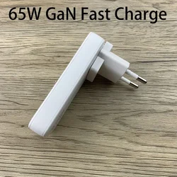 GaN Charger 65W Type C Ports Fast Quick Charging Charger Mobile Phone Type C Wall Adapter for For iPhone Xiaomi Huawei