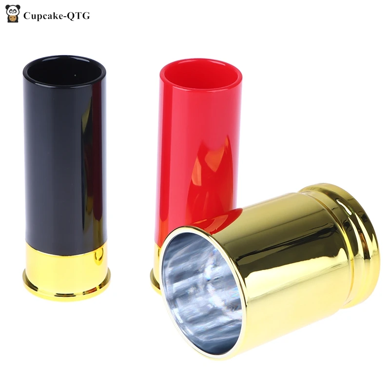 1/4pcs Travel Drink Bottle Bullet Liquid Bottle Plastic Shotgun Bullet Shape Shot Glasses Water Wine Glass Party Drinkware