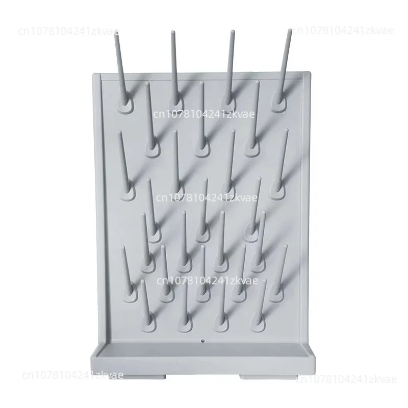 Laboratory drip rack PP single-sided adjustable beaker holder drain laboratory utensils cool dry rack high density
