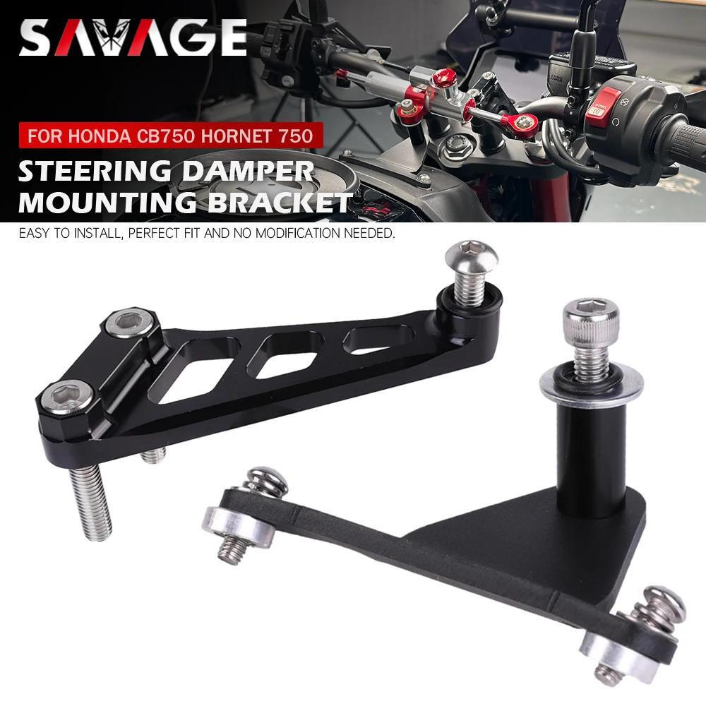 Hornet 750 2024 Steering Damper Mounting Bracket For HONDA CB750 Hornet750 2023 Motorcycle Linear Steering Stabilizer Adapter CB