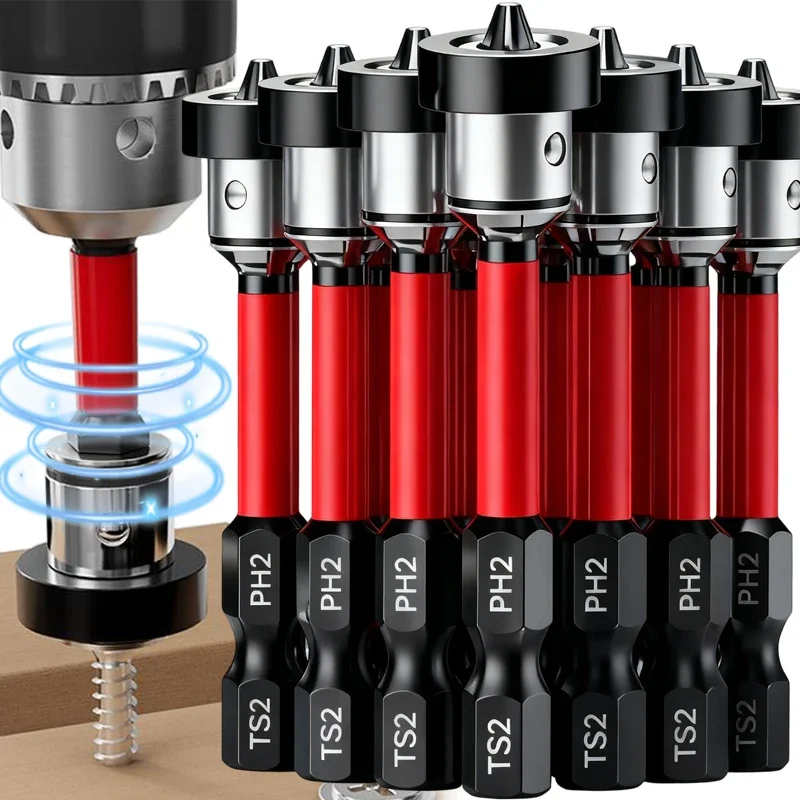 1/3/5pcs Setter Magnetic Positioning Screwdriver PH2 Bits 1/4