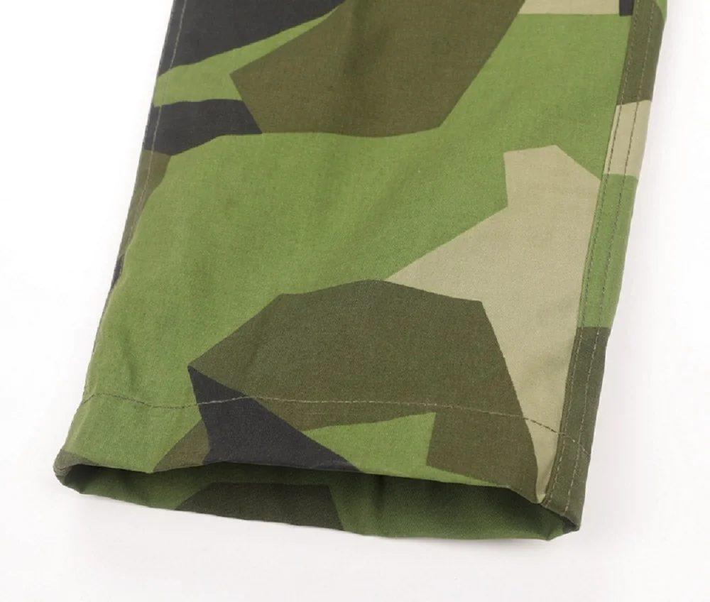 Pantalones rectos tácticos de camuflaje geométrico, M90