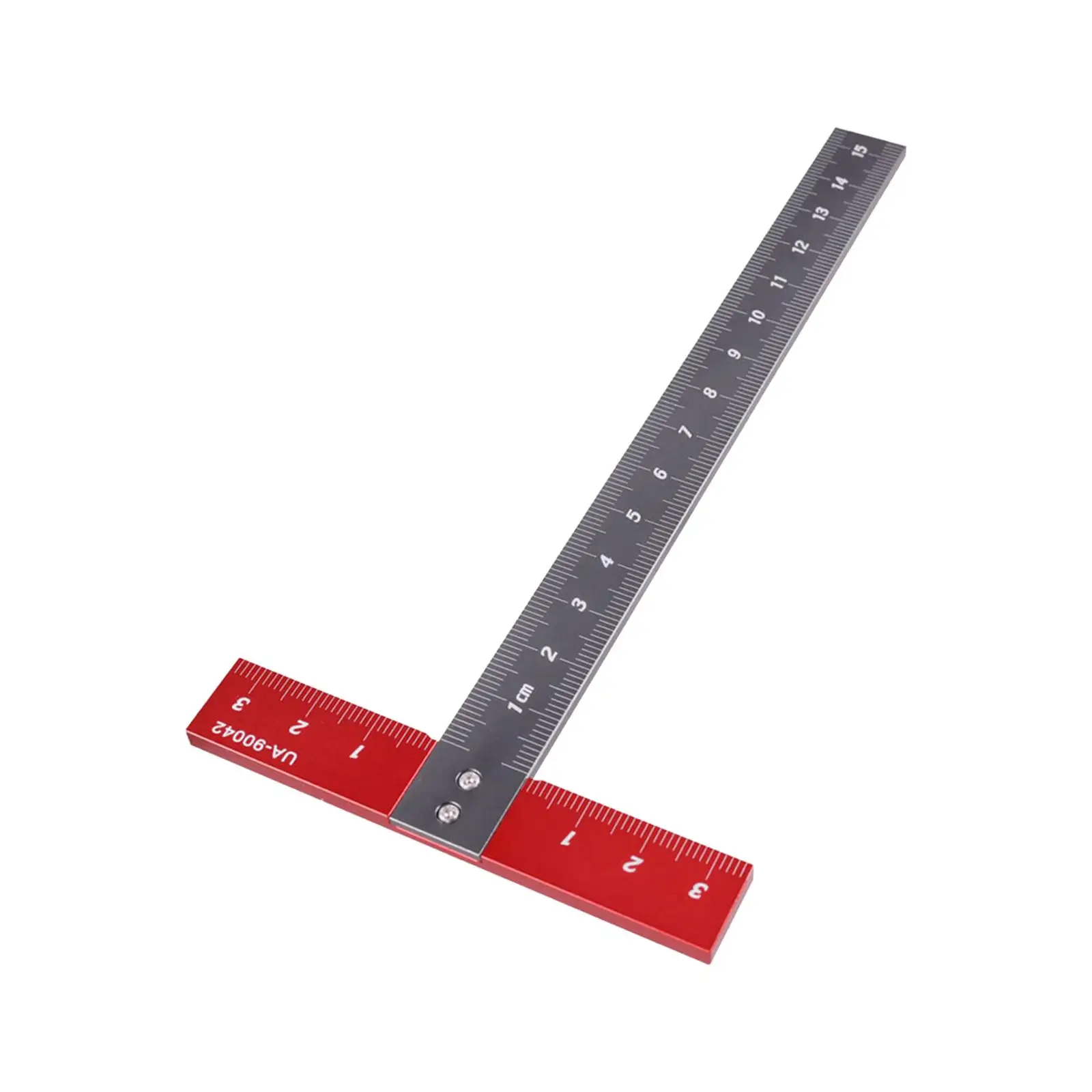 T Square Ruler Aluminum Alloy CNC Technology Scale Ruler Precise Angle UA 90042 for Drafting Tools DIY Hobby 170Mmx85mm