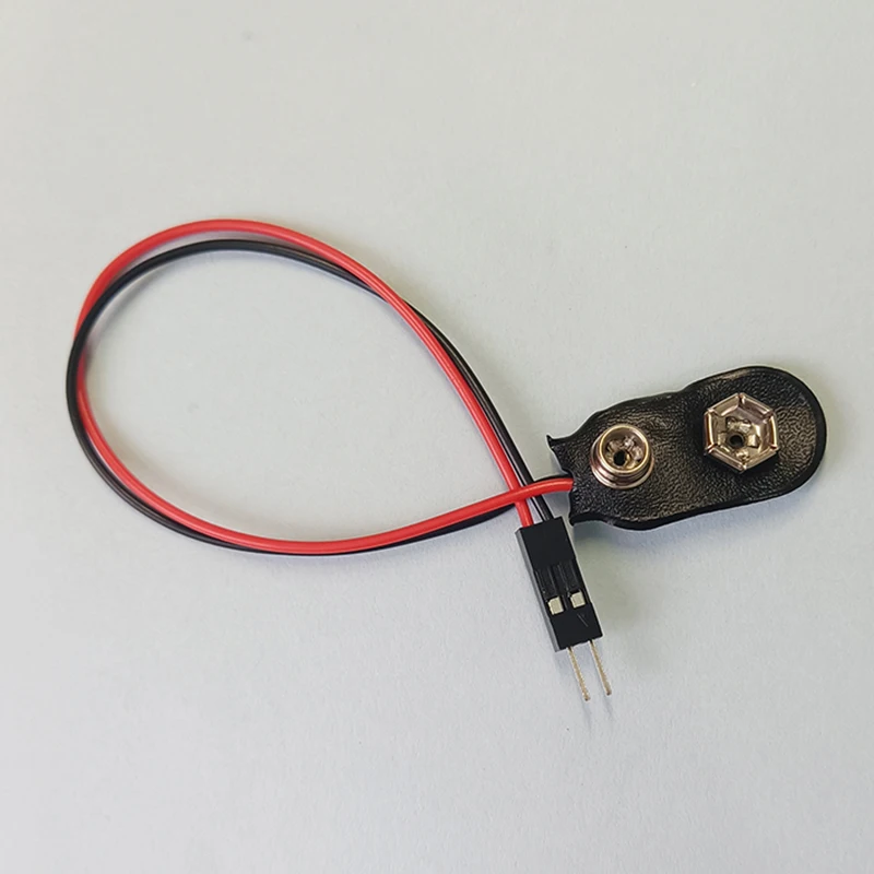 1PCS 9V Battery Snap Connector Clip I Type  Volt Battery Buckle Holder Lead Wire Length battery buckle with lead wire